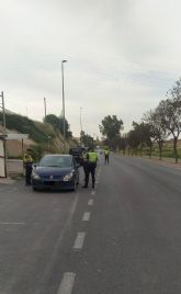 La Policía Local de Lorca detiene al conductor de un vehículo que se saltó un control y condujo, de manera temeraria, por varias zonas del municipio