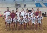 La selección murciana femenina de fútbol playa, cuarta del Nacional