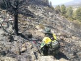 La Comunidad delimita y comprueba el origen intencionado de los incendios ocurridos en Calasparra y Moratalla este fin de semana