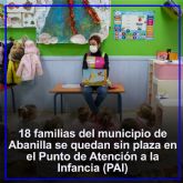 18 familias de abanilla se quedan sin plaza en el Punto de Atención a la Infancia (PAI)