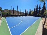 El Ayuntamiento de Caravaca reforma la pista deportiva del parque del Cementerio Viejo