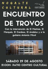 Puerto Lumbreras clausura el programa de verano Nogalte Cultural 2026 con la XIII edici�n del Encuentro de Trovos el 29 de agosto