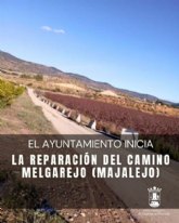 El Ayuntamiento inicia la reparación del camino Melgarejo con una inversión de más de 161.000 euros El Ayuntamiento inicia la reparación del camino Melgarejo con una inversión de más de 161.000 euros