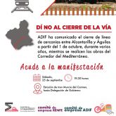 VOX apoyar la manifestacin en contra del cierre de la lnea de cercanas entre Alcantarilla y guilas