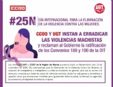 Manifiesto conjunto UGT - CCOO 25 N 2020
