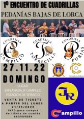 Nace el I Encuentro de Cuadrillas 'Pedanías Bajas de Lorca' que tendrá lugar el domingo, 27 de noviembre, en Campillo