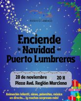 Puerto Lumbreras encender la Navidad el 28 de noviembre desde la plaza de la Avenida Regin Murciana