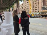 El valo estrena decoracin navidea con una instalacin artesanal y llamativa