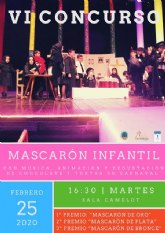 Cehegín continúa hoy su programación de Carnaval con el VI Concurso de Mascarón Infantil