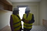 El presidente de la Asamblea muestra su satisfaccin por la rpida evolucin de las obras de la futura residencia de estudiantes de la UPCT