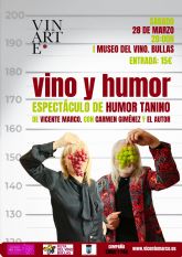 Vino y humor en el espectáculo de este sábado en el Museo del Vino de Bullas
