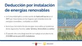 La Comunidad ofrece una deduccin en la Renta de hasta mil euros por instalaciones de energas renovables