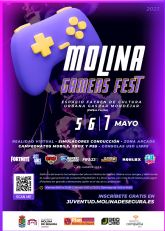 El evento tecnológico MOLINA GAMERS FEST se celebra los días 5, 6 y 7 de mayo en el Espacio Fayrén de Cultura Urbana Gaspar Mondéjar Vidal de Molina de Segura