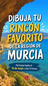 Alumnos de Primaria participan en un concurso para dibujar su rinc�n favorito de la Regi�n