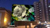 Un artista italiano pinta desde mañana un gran mural floral en el Campus de Alfonso XIII de la UPCT