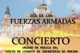 La Unidad de Música del Tercio de Levante de Infantería de Marina ofrece un concierto este viernes en la Plaza del Ayuntamiento