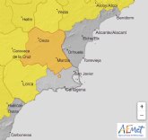 Murcia activa el dispositivo municipal ante el aviso naranja por lluvia emitido por AEMET