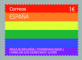 Correos presenta el primer sello LGTBI en el 50 aniversario de la Gran Redada del Pasaje Begona
