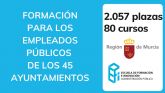La Comunidad oferta 2.057 plazas de formacin para los empleados pblicos de los 45 ayuntamientos