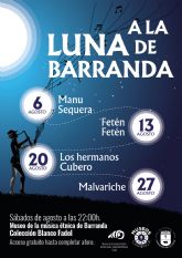 El ciclo 'A la luna de Barranda' ofrece cuatro conciertos de músicos punteros que harán una lectura contemporánea de la música de raíz