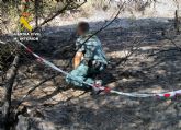 La Guardia Civil investiga a un vecino de Bullas por ocasionar un incendio forestal por negligencia
