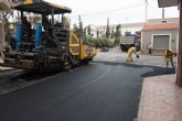 Renuevan asfaltado en calles de Mazarrn y acondicionan el recinto de los rincones