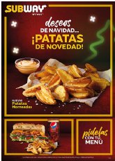 Subway presenta sus nuevas patatas horneadas, el snack ms deseado por los comensales