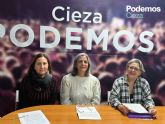 Podemos Cieza quiere que el Consejo Municipal de la Mujer sea un rgano operativo y que en l se traten temas relacionados con la igualdad de genero y se trabajen propuestas para elevarlas a pleno