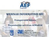 La AEF organiza el webinar informativo Franquicias&Talento