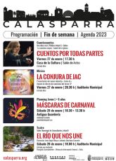 Oferta cultural de este fin de semana en Calasparra