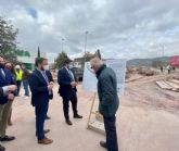 El alcalde de Lorca destaca el buen ritmo de las obras del paso inferior de San Antonio que permitirá acabar con los problemas de tráfico