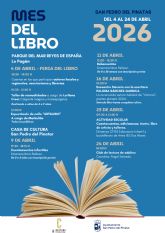 San Pedro del Pinatar celebra el mes del libro con una feria, actividades y encuentros literarios