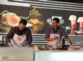 Showcooking de Sergio Fernndez con ExtraTiernos en el stand de ElPozo Alimentacin