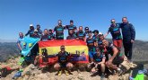 Los Andarines de Totana conquistan la cima más alta de Alicante, el Puig Campana