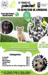 III torneo de pdel en beneficio de Aproama