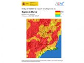 El nivel de riesgo de incendio forestal previsto para hoy mircoles, 26 de abril, es extremo o muy alto en la mayor parte de la Regin de Murcia