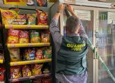 La Guardia Civil detecta anomalas en materia de seguridad alimentaria en un comercio de Cieza