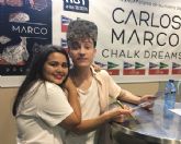 Carlos Marco , firma su nuevo trabajo chalk dreams