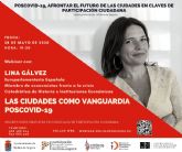 Lina Gálvez abre las Jornadas de videoconferencias Poscovid-19, afrontar el futuro de las ciudades en claves de Participación Ciudadana en Molina de Segura el jueves 28 de mayo