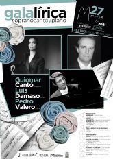 Guiomar Cant, Luis Dmaso y Pedro Valero ofrecen una GALA LRICA el jueves 27 de mayo en el Teatro Villa de Molina