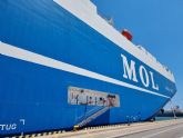 Transcoma, consigna el buque car carrier 'Azul Ace' en su escala en Barcelona durante su viaje inaugural