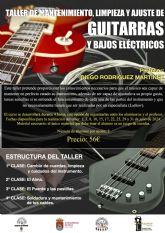 Taller de mantenimiento, limpieza y ajustes de bajos y guitarras elctricas