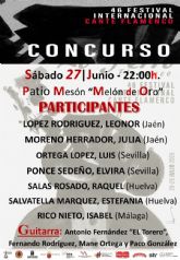 El Patio del Mes�n Mel�n de Oro acoge la cuarta noche de concurso