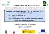 Reunin de Participacin Ciudadana en Cañada de Gallego para recabar ideas que mejoren el desarrollo rural del municipio