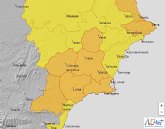 Meteorología amplía su aviso por lluvia y tormentas a toda la Región de Murcia