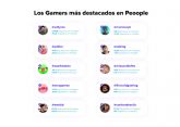 Los 10 gamers más populares en la app de recomendaciones Peoople