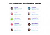 Los 10 gamers ms populares en la app de recomendaciones Peoople
