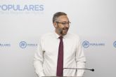 Víctor Martínez: “Si debatimos de financiación, el PSOE tendrá que explicar porqué beneficia a Cataluña y castiga a la Región de Murcia”