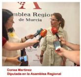La Diputada Consa Martínez, será la única socialista que presida una comisión parlamentaria en la Asamblea Regional