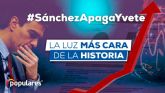 El PP de Las Torres de Cotillas pedirá en el Pleno de manana al Gobierno de Pedro Sánchez una bajada inminente del recibo de la luz